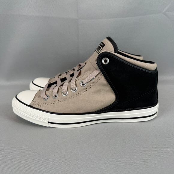 Converse Chuck Taylor High Street Mid Shoes Mens 8 Papyrus/Black A14294C W10 New - Picture 2 of 11
